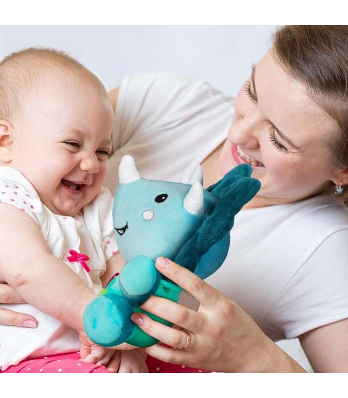 Peluche musical de dinosaurio para bebé