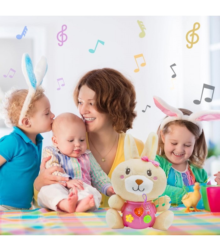 Peluche musical de conejita para bebé