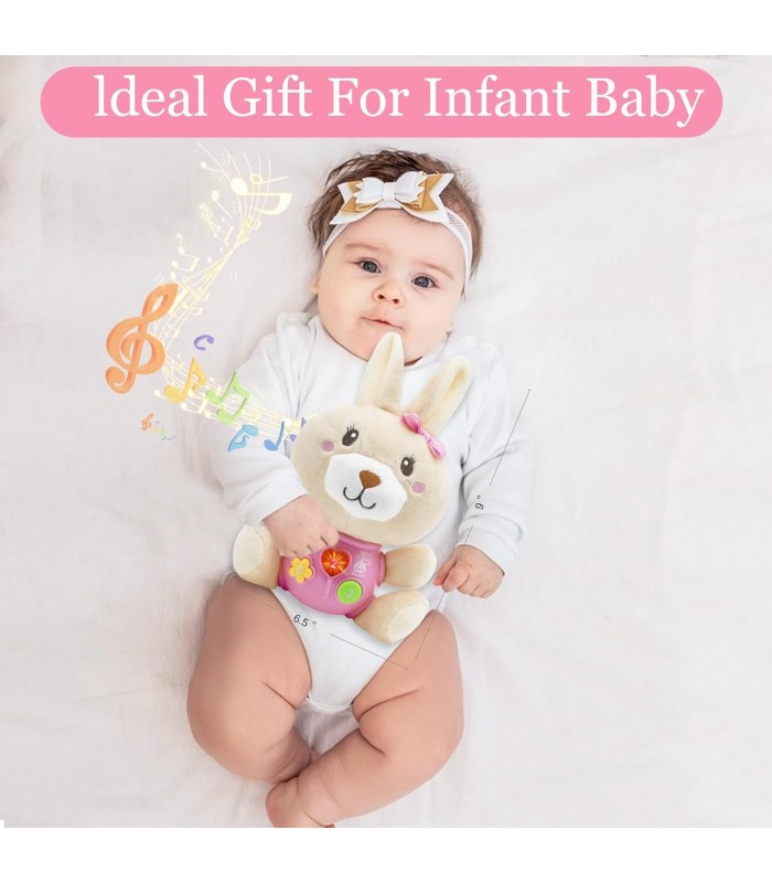 Peluche musical de conejita para bebé