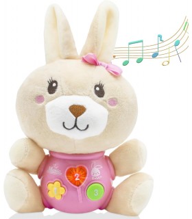 Peluche musical de conejita para bebé