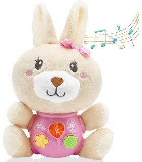 Peluche musical de conejita para bebé