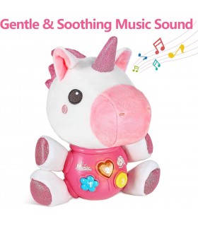 Peluche musical de unicornio para bebé