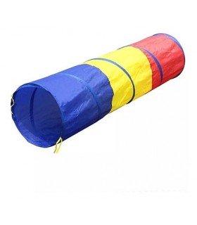 Tunel plegable de tela para niños Multicolor 180x4 cm