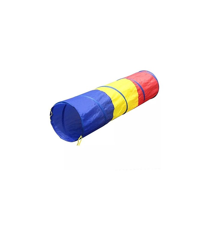 Tunel plegable de tela para niños Multicolor 180x4 cm