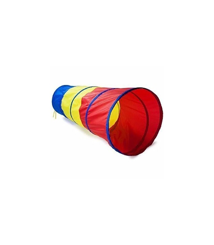 Tunel plegable de tela para niños Multicolor 180x4 cm