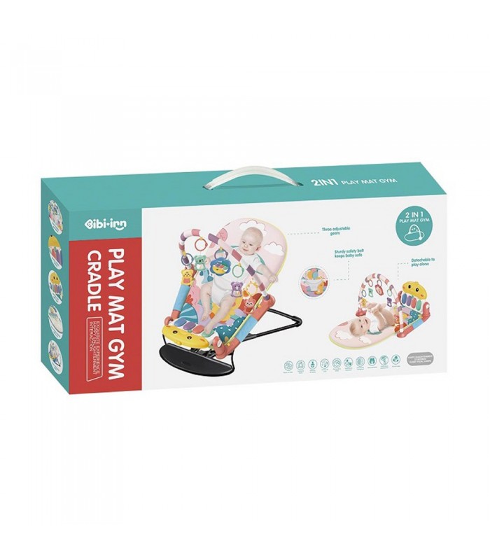 GIMNASIO MULTIFUNCIONAL DIDACTICO MECEDOR PARA BEBE 2 EN 1