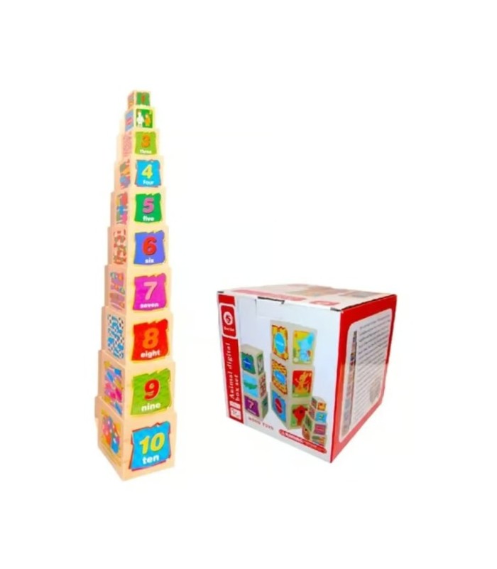 CUBO DIDÁCTICO APILABLE DE MADERA