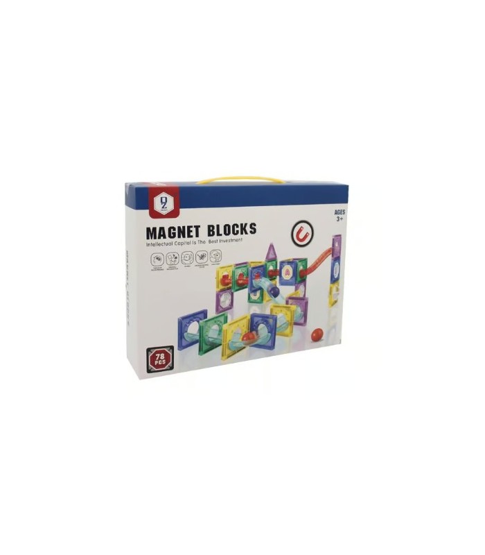 Juego Bloque Magnético de Construcción Pista de canicas 78P