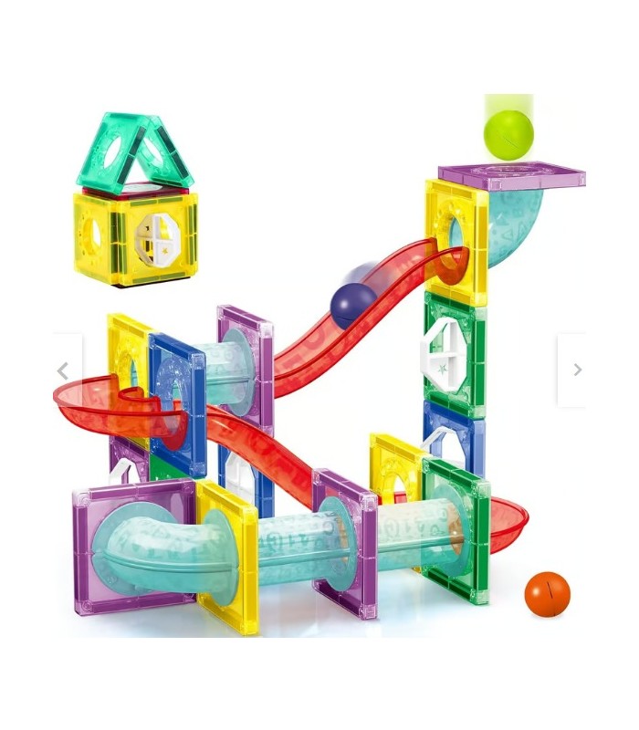 Juego Bloque Magnético de Construcción Pista de canicas 78P