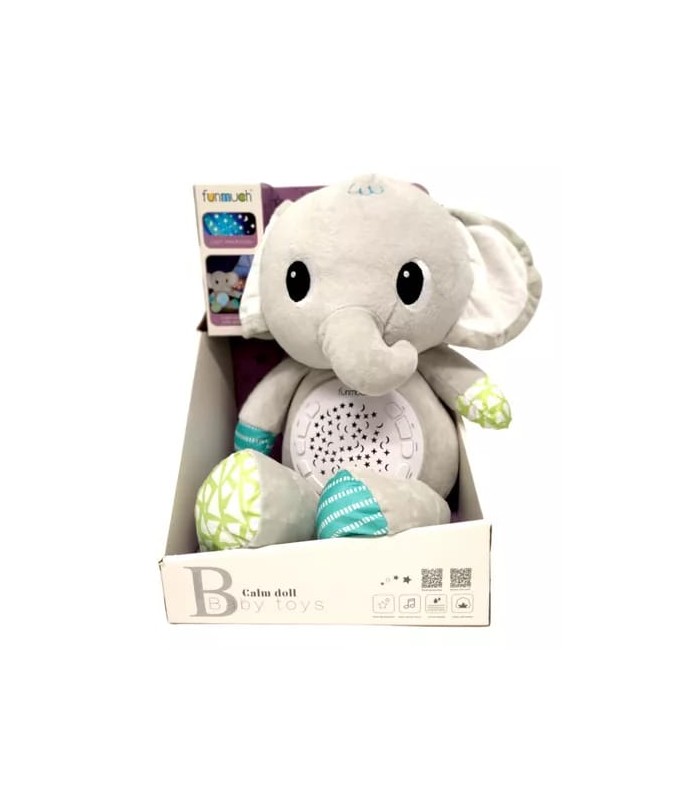 ELEFANTE DE PELUCHE CON PROYECTOR
