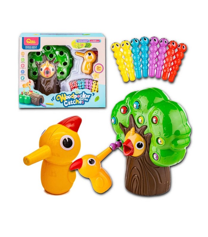 Juego de Atrapar Insectos de Pájaro Carpintero