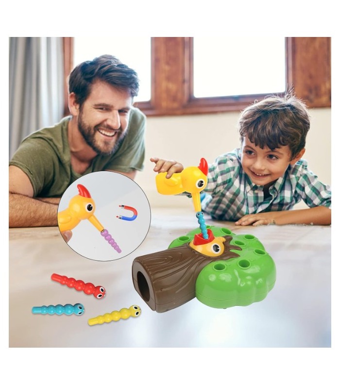 Juego de Atrapar Insectos de Pájaro Carpintero