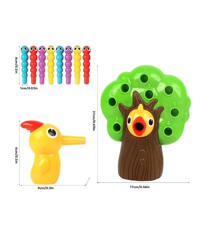 Juego de Atrapar Insectos de Pájaro Carpintero