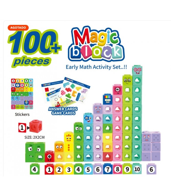 Bloques de Números Matemáticos Magic Block 100 pcs
