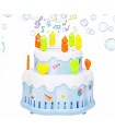 Juguete Torta de Burbujas Automática Happy birthday