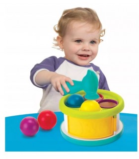 Juguete Para Bebes 2 En 1 Tambor Y Encaje Con Martillo