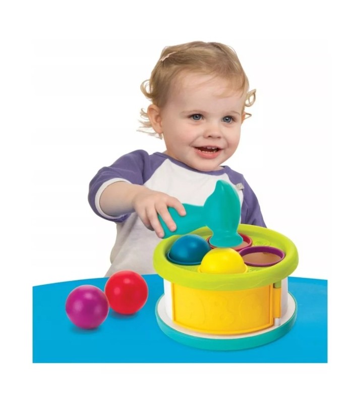 Juguete Para Bebes 2 En 1 Tambor Y Encaje Con Martillo