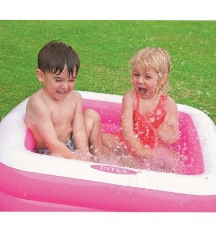 Piscina recreativa inflable con base acolchada Rosado - Intex