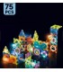 Bloque De Construcción Magnético Pista De Bola Led 75pcs