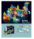 Bloque De Construcción Magnético Pista De Bola Led 75pcs