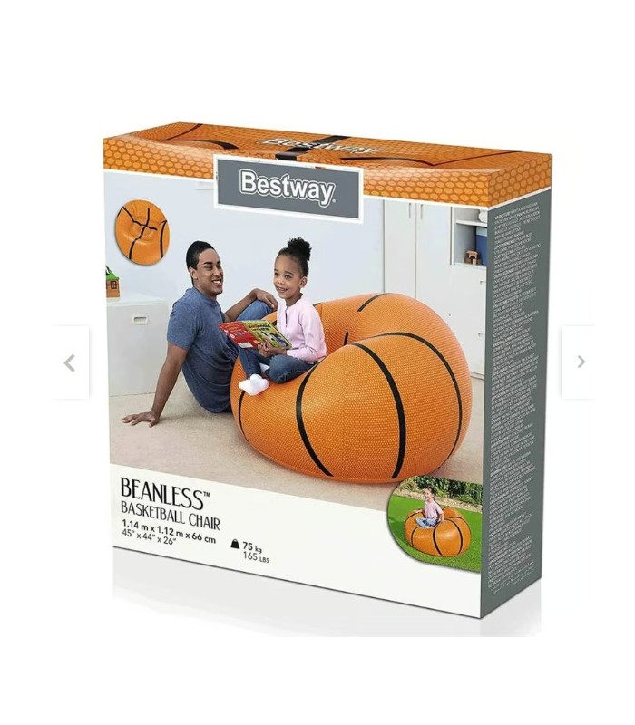 Sillón Inflable Infantil de Baloncesto Bestway NARANJA