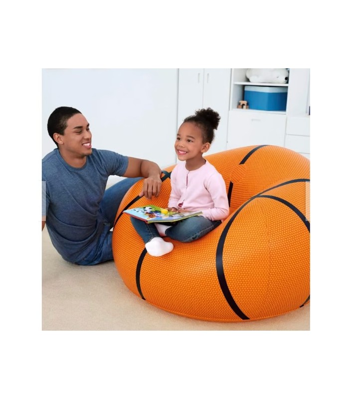 Sillón Inflable Infantil de Baloncesto Bestway NARANJA