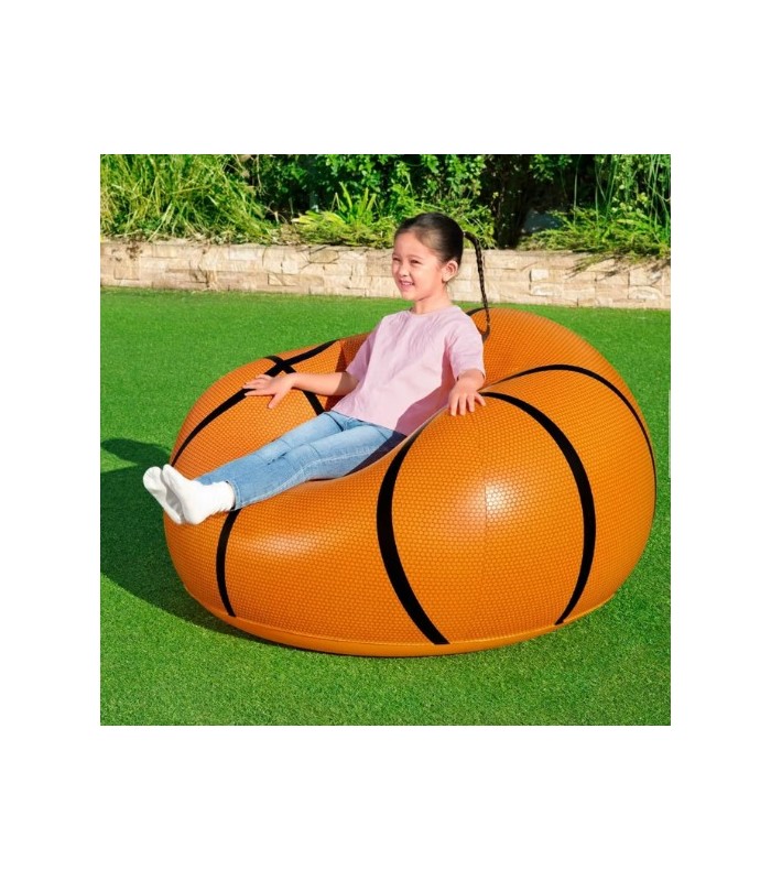 Sillón Inflable Infantil de Baloncesto Bestway NARANJA