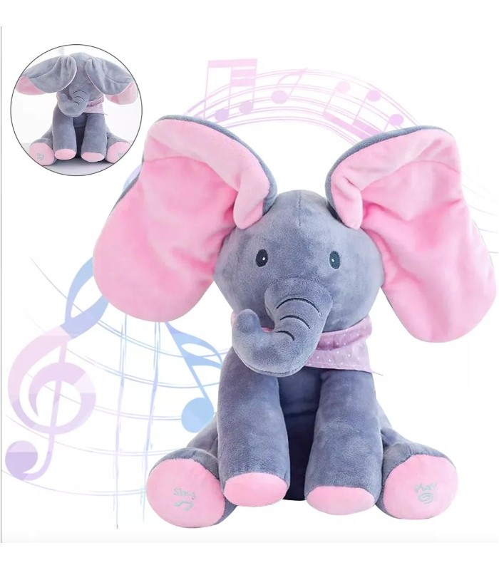 Peluche Elefante Eléctrica Juguetes Bebes, Orejas Plegable