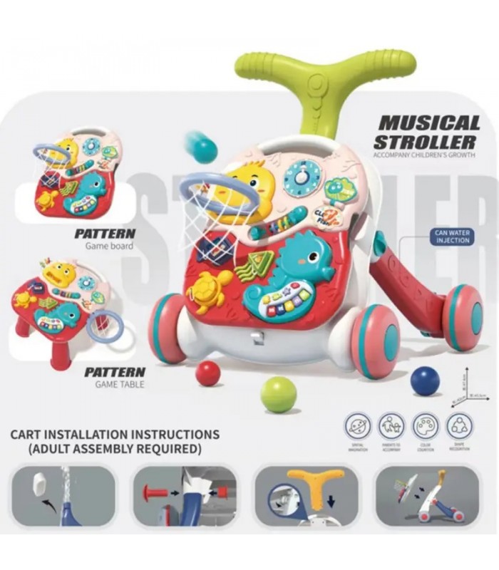 CAMINADOR PARA BEBE 3 EN 1 CON CENTRO DE ACTIVIDADES