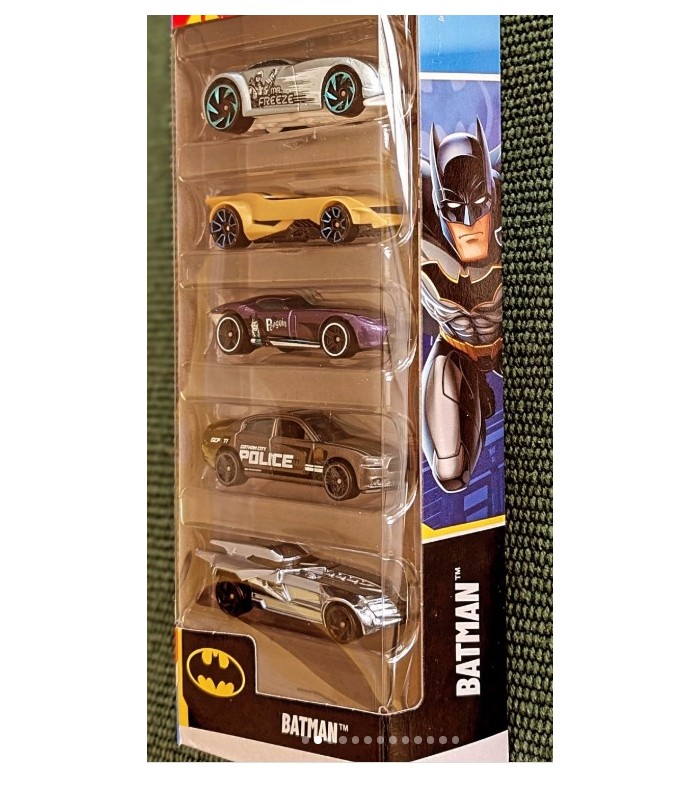 HOT WHEELS Paquete de 5 coches Batman
