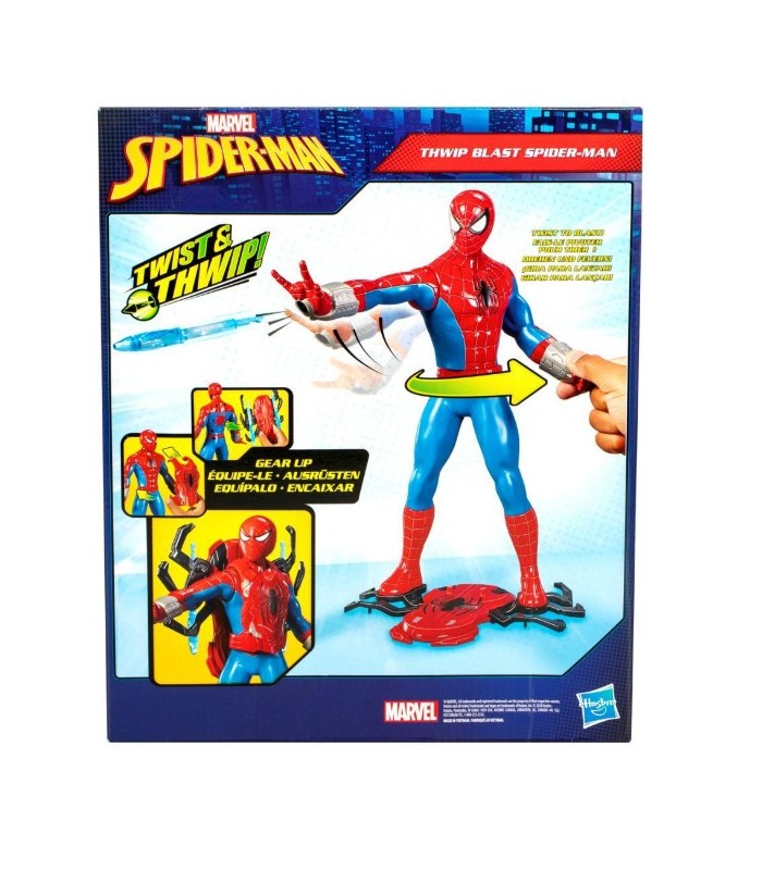 Figura Spiderman Traje Integrado Marvel Thwip Blast