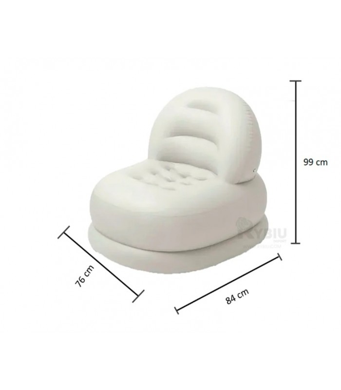 SOFÁ SILLA INFLABLE MODERNO BLANCO