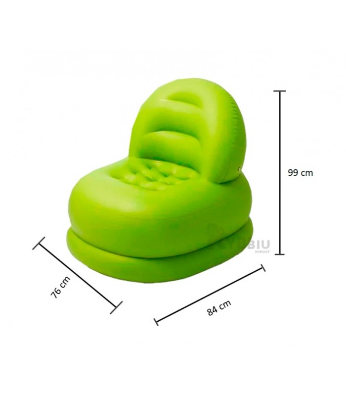 Sofa Silla Inflable Moderno Verde 84x99x76
