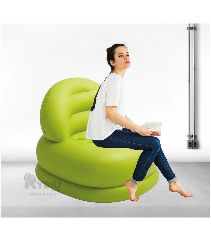 Sofa Silla Inflable Moderno Verde 84x99x76