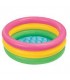 Intex - Piscina inflable 3 aros con base inflable Multicolor