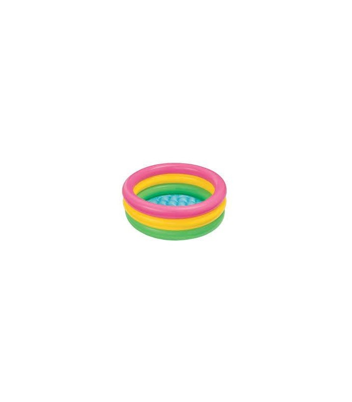 Intex - Piscina inflable 3 aros con base inflable Multicolor