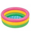 Intex - Piscina inflable 3 aros con base inflable Multicolor