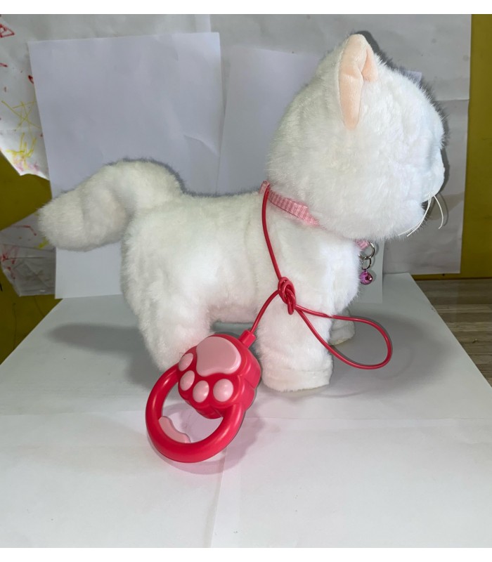 Gato Blanco Peluche Camina Canta