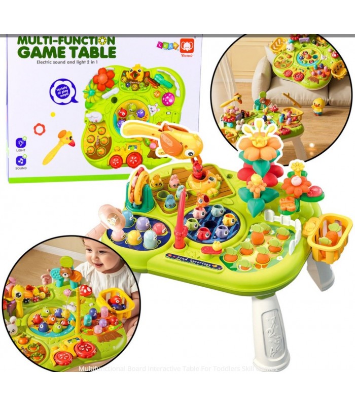 Mesa interactiva multifuncional para juegos de habilidad para niños pequeños