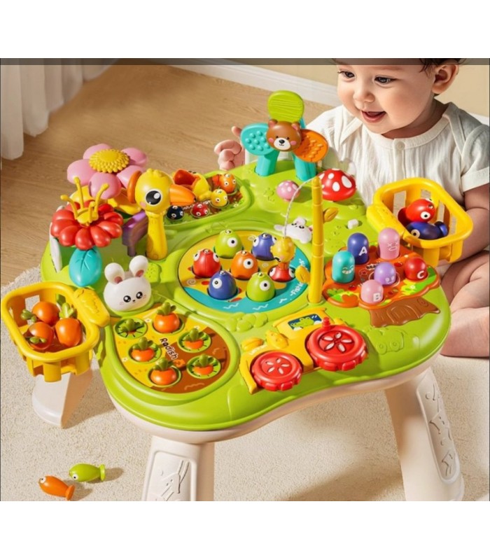 Mesa interactiva multifuncional para juegos de habilidad para niños pequeños