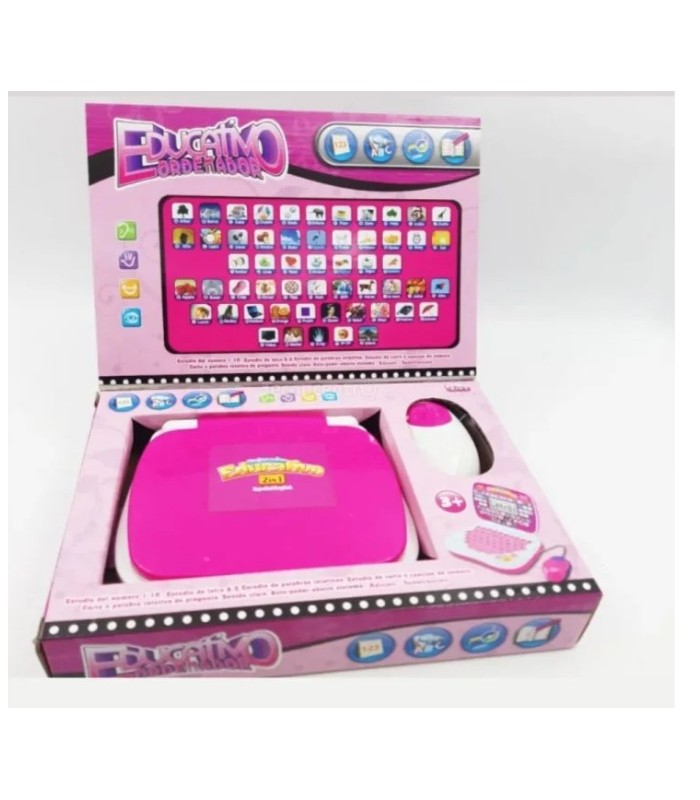 Mini Laptop Interactiva Educativa Español e Ingles