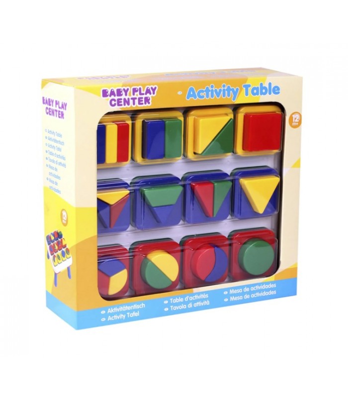MESA DE ACTIVIDADES Y APRENDIZAJE DE FORMAS Y COLORES