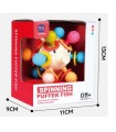 Diversión sensorial para bebés: Pez globo giratorio