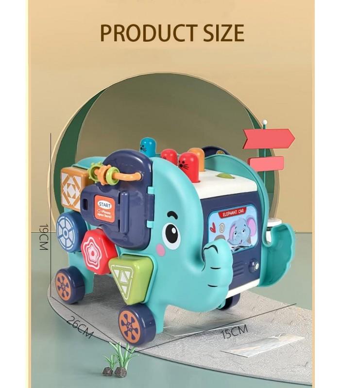 Elefante divertido, educativo e interactivo