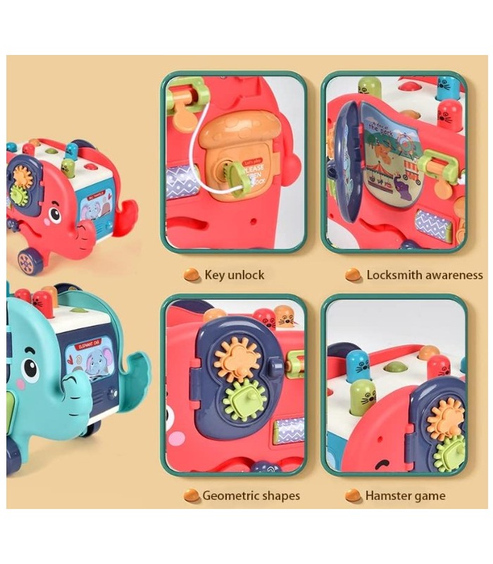 Elefante divertido, educativo e interactivo