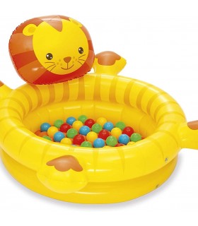 Piscina Inflable Infantil León con 50 pelotitas de Colores - Bestway