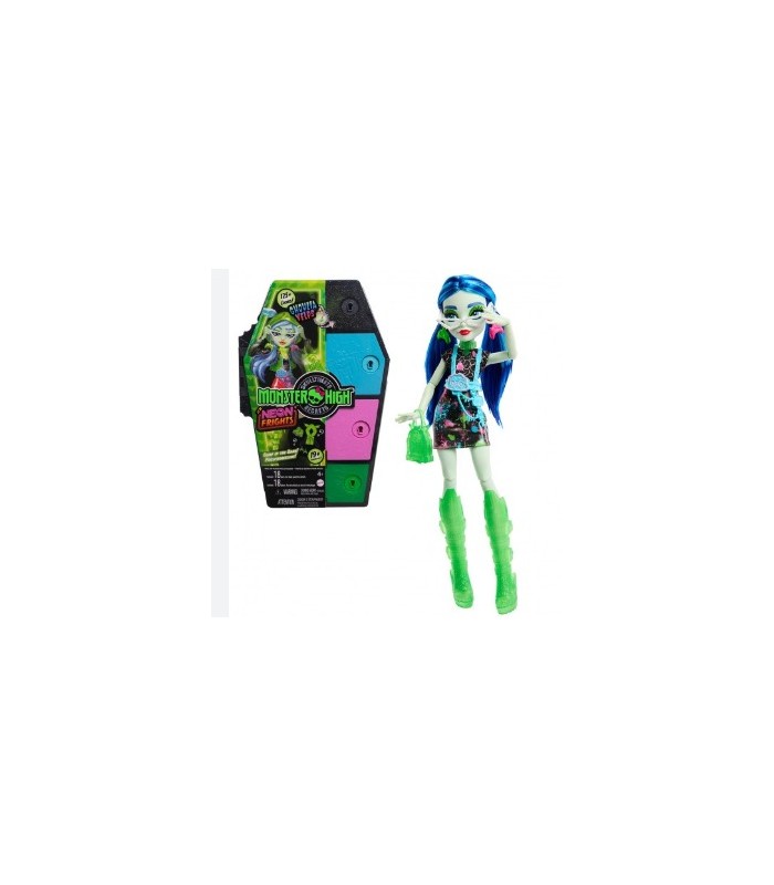 MUÑECA MONSTER HIGH GHOULIA SKULLTIMATES SECRETS SUSTOS NEÓNS TERRORÍFICO