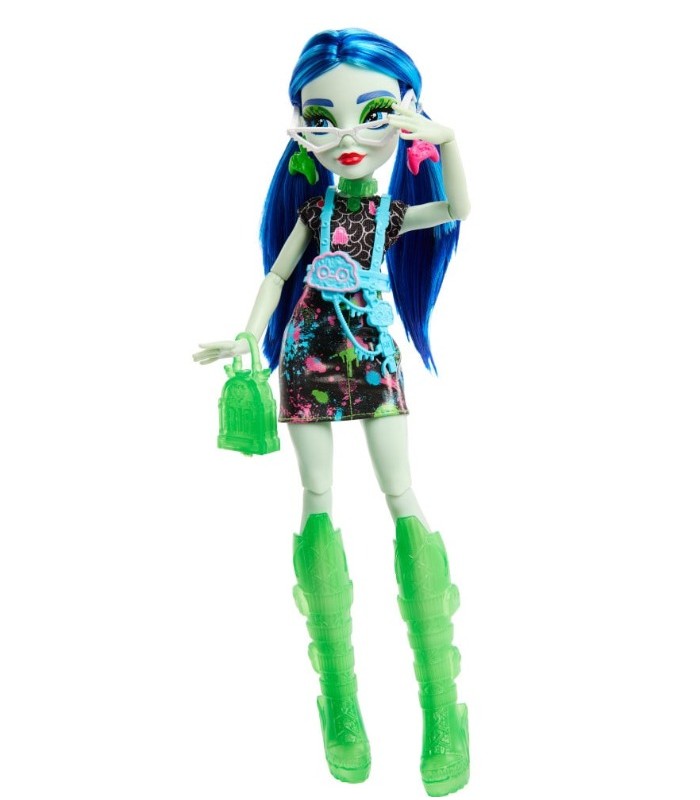 MUÑECA MONSTER HIGH GHOULIA SKULLTIMATES SECRETS SUSTOS NEÓNS TERRORÍFICO
