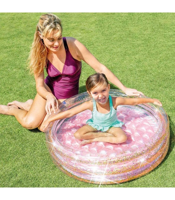 Intex - Piscina Inflable con brillo y base inflable