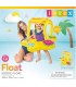 Flotador inflable amarillo con sombrilla